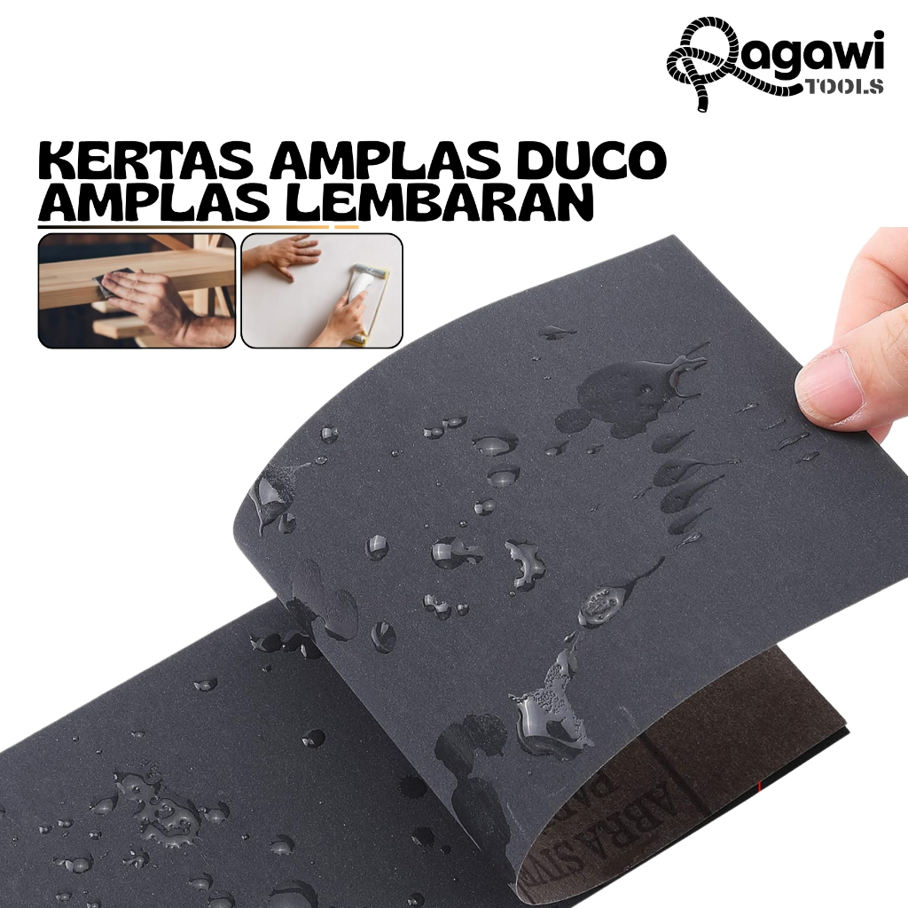 Amplas Kertas Lembaran 9x11 Amplas Poles Grit 60-1500 Amplas duco / amplas lembaran semua ukuran ada