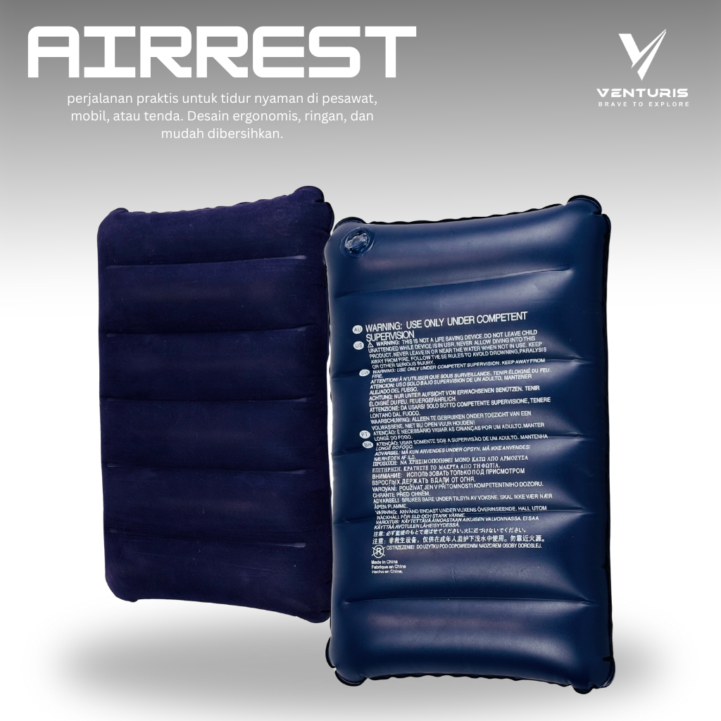 VENTURIS - BANTAL TIUP ANGIN BESAR BANTAL SISIR TRAVELING OUTDOOR