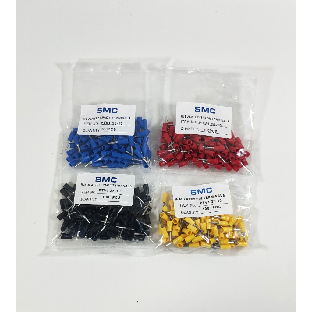 Skun Kabel Pin Tusuk PTV 1.25-10 0.5mm-1.5mm  SMC.