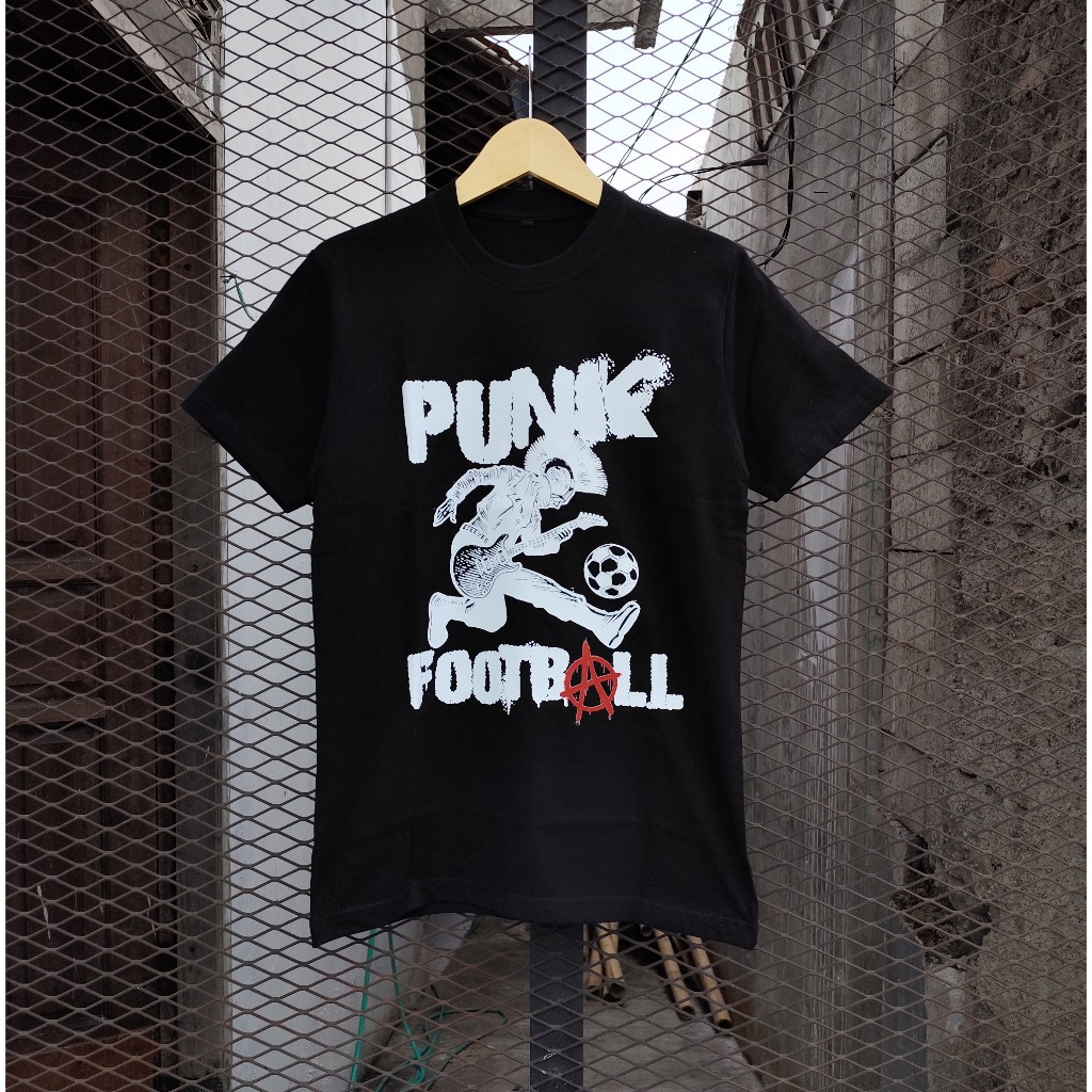 TSHIRT CASUAL FOOTBALL PUNK FOOTBALL COTTON 20s / KAOS PUNK FOOTBALL