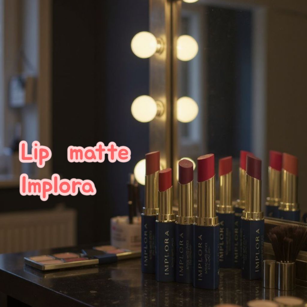 IMPLORA lipstik matte long lasting finish/lipstik implora matee