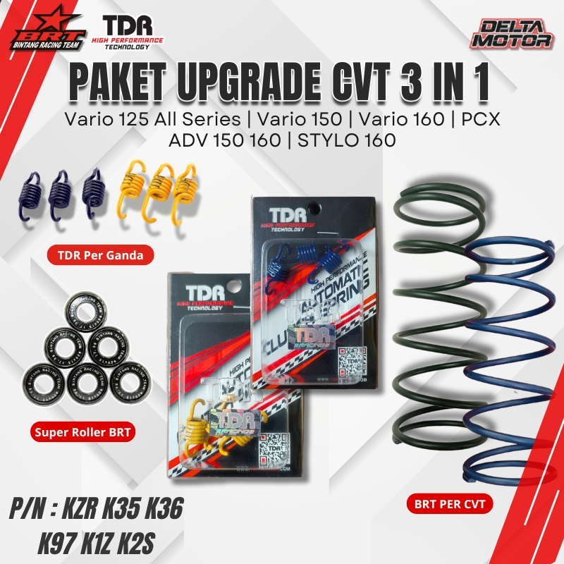PAKET UPGRADE KIRIAN CVT BRT VARIO 125 CBS VARIO 150 PCX 150 ADV 150 VARIO 160