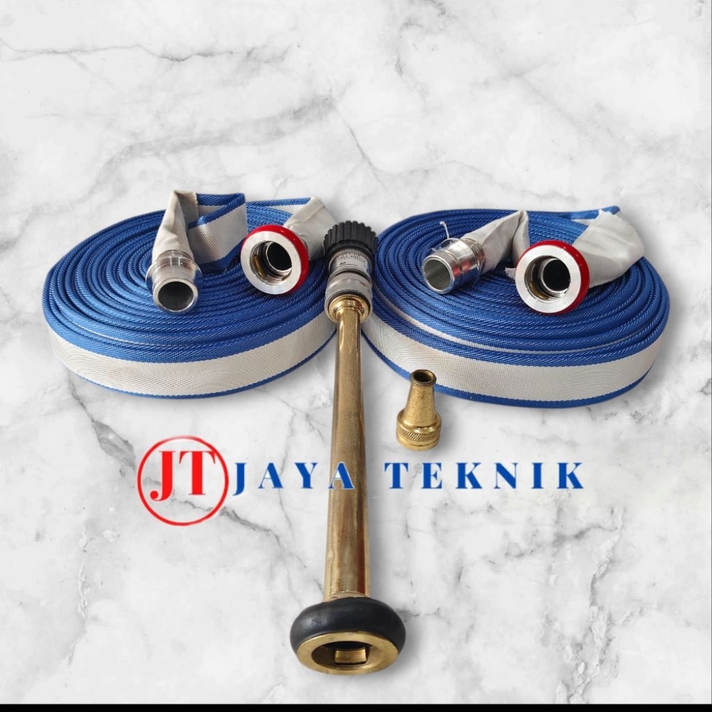 Paket Selang Pemadam Dan Nozzle Pemadam Kebakaran Siap Pakai