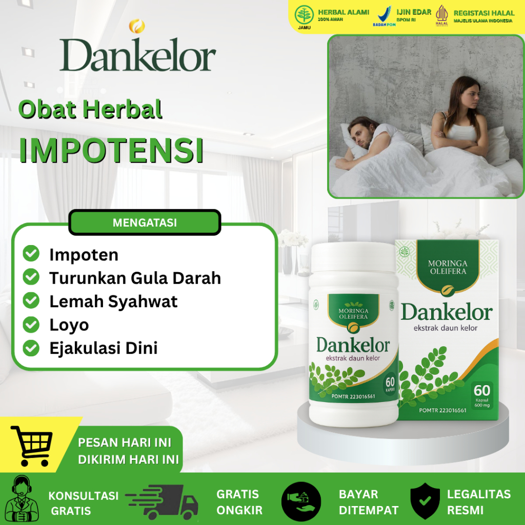 Dankelor Mengobati Impotensi Disfungsi Ereksi Karena Diabetes Lemah Syahwat Ejakulasi Dini