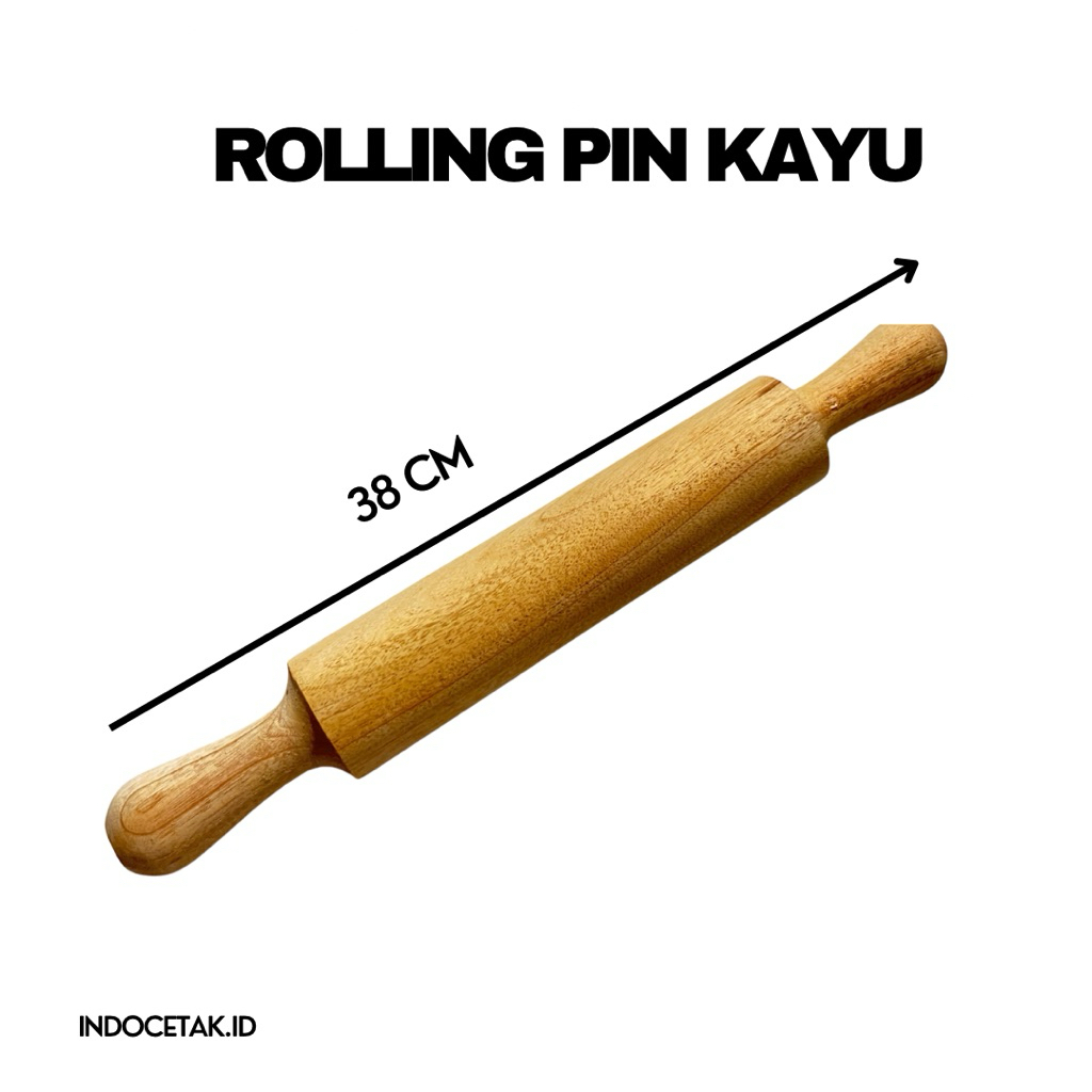 Penggiling Adonan Kue Kayu / Rolling Pin / Gilingan Adonan Kue Kayu