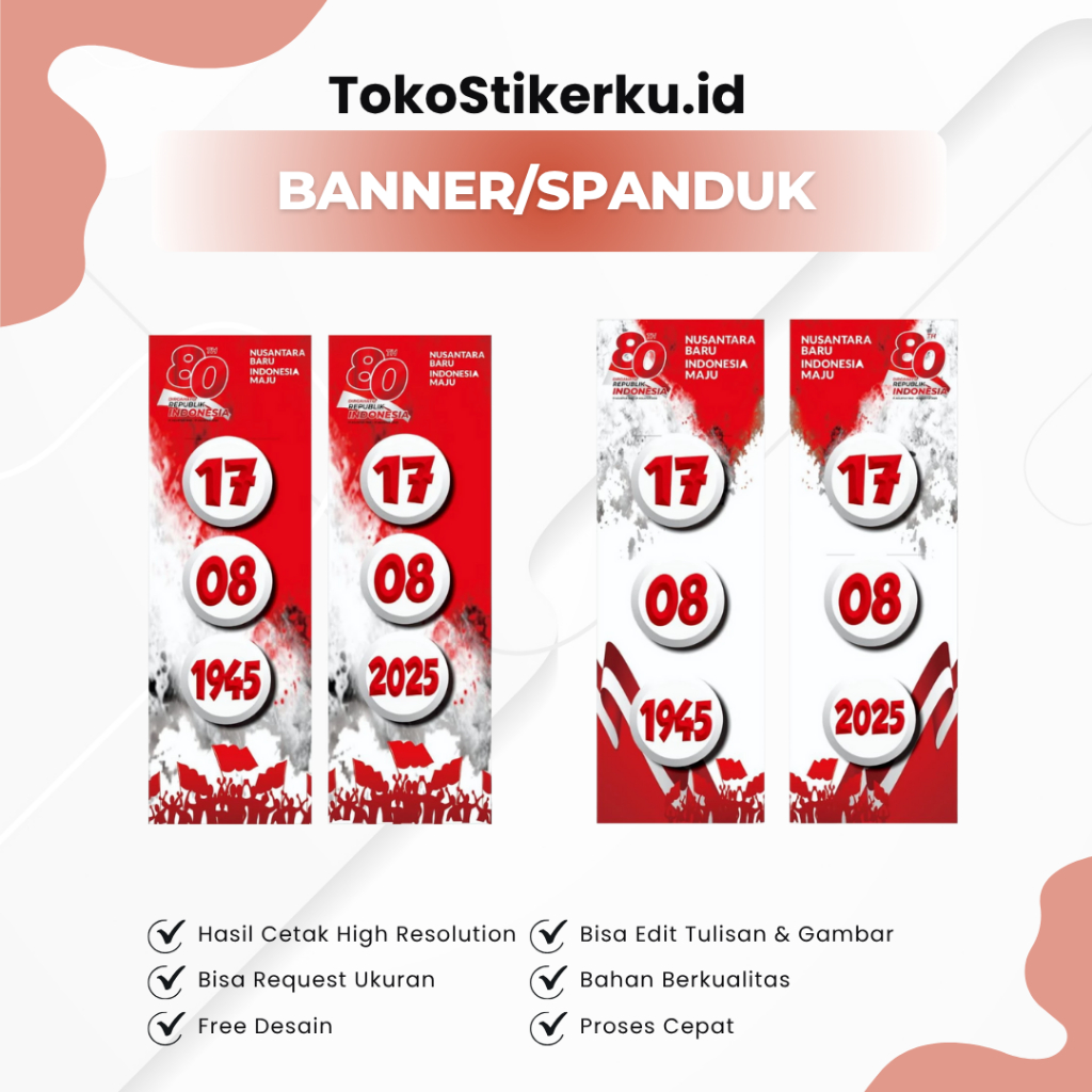Banner Gapura Agustus an - Spanduk HUT RI