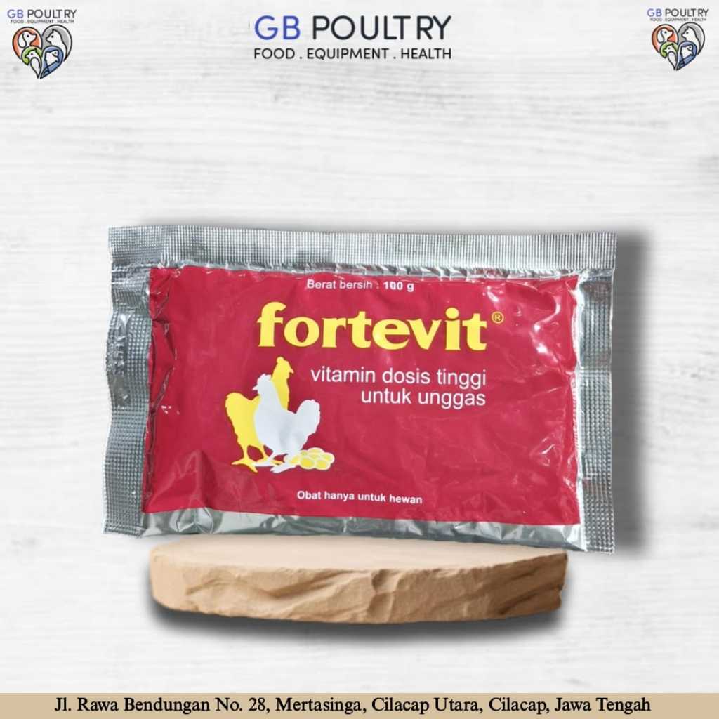 Fortevit 50 gram 100 gram vitamin untuk unggas