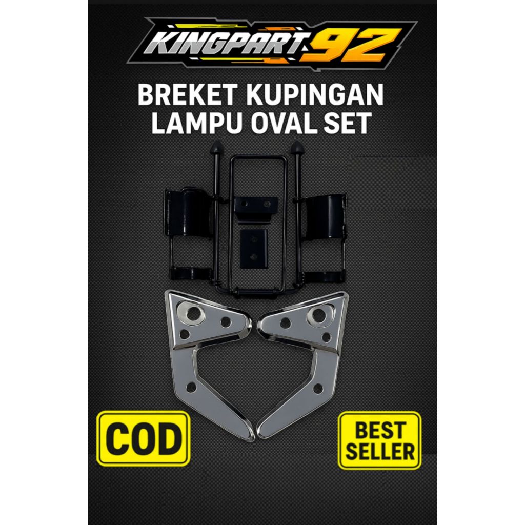 1Set BREKET DUDUKAN KUPINGAN LAMPU DEPAN RX KING NEW 2002 - 2006 CKDPASS PRESISI