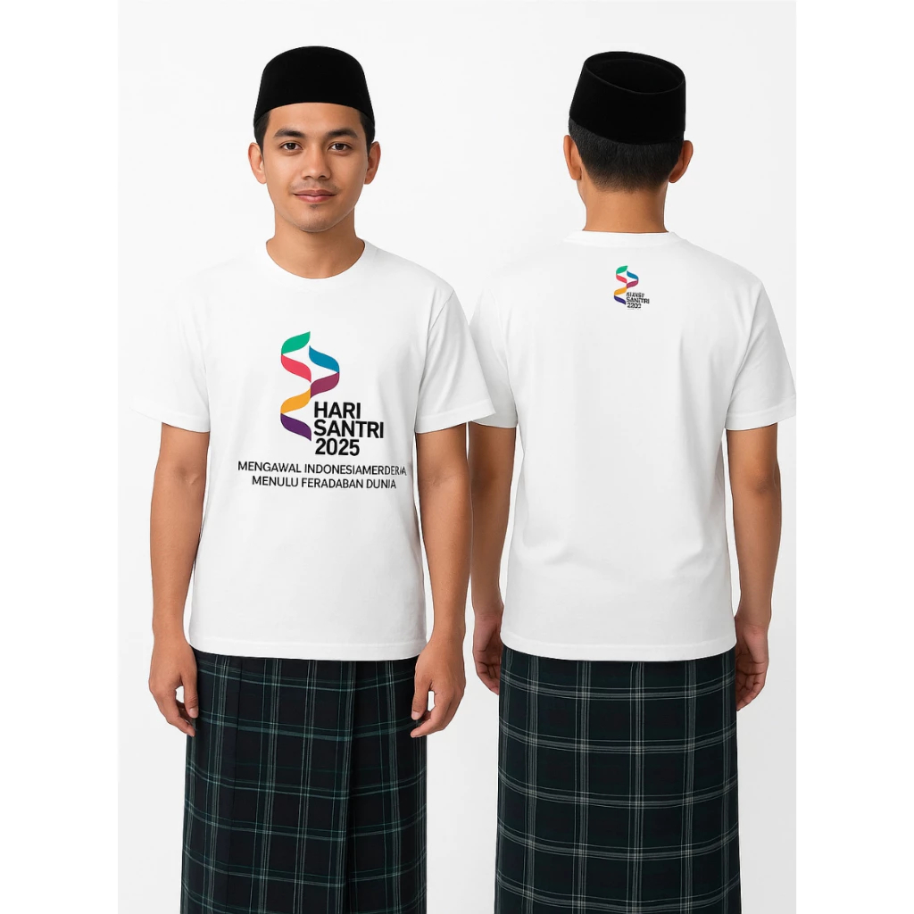 Kaos Hari Santri 2025 Logo Resmi HSN Terbaru / Kaos HSN 2025 II 100 % Catton Premium