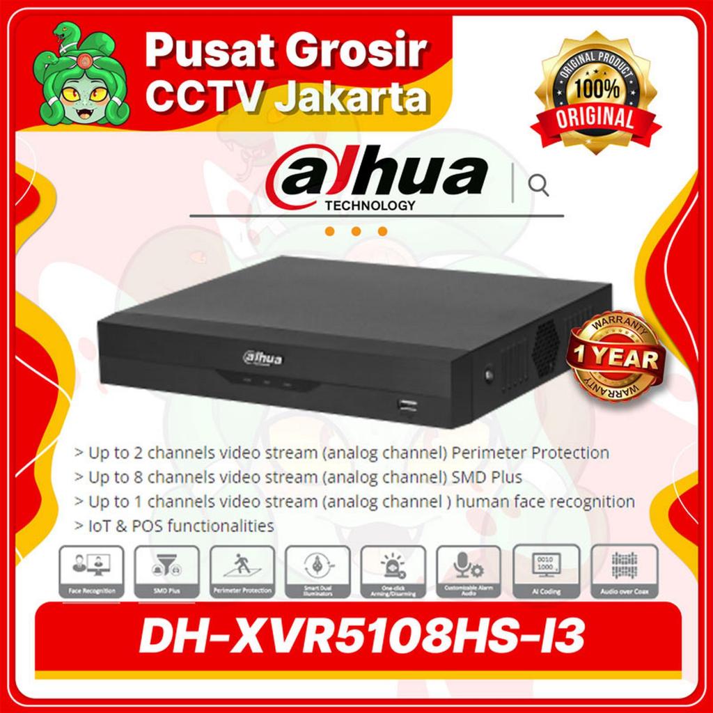 DVR DAHUA 8 CHANNEL DH-XVR5108HS-I3 5MP XVR5108HS I3 DVR 8CH DAHUA 5MP