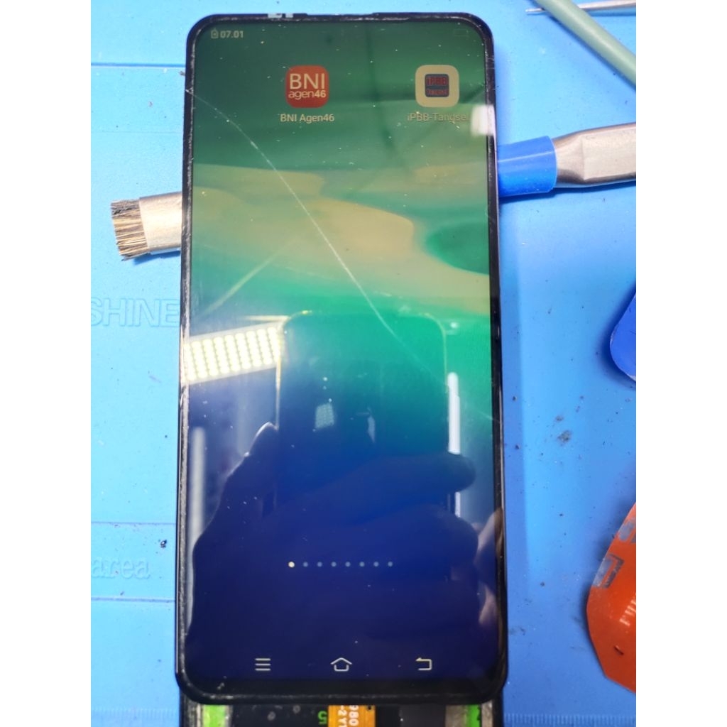 vivo v15 lcd second minus kaca bukan original