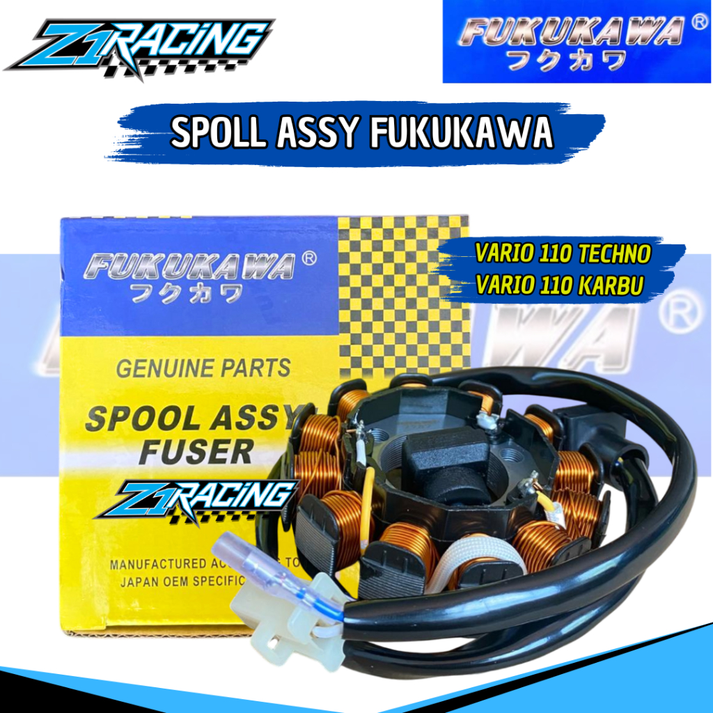 Spull Spoll Vario Techno Karbu Vario 110 Karbu Spull Pengapian Komplit Assy Original Fukukawa