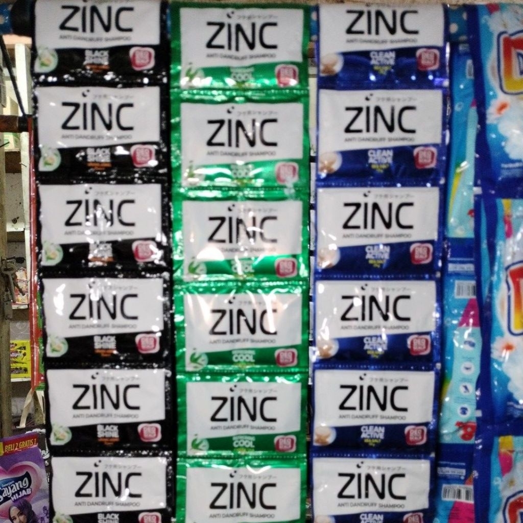 Zinc shampoo sachet