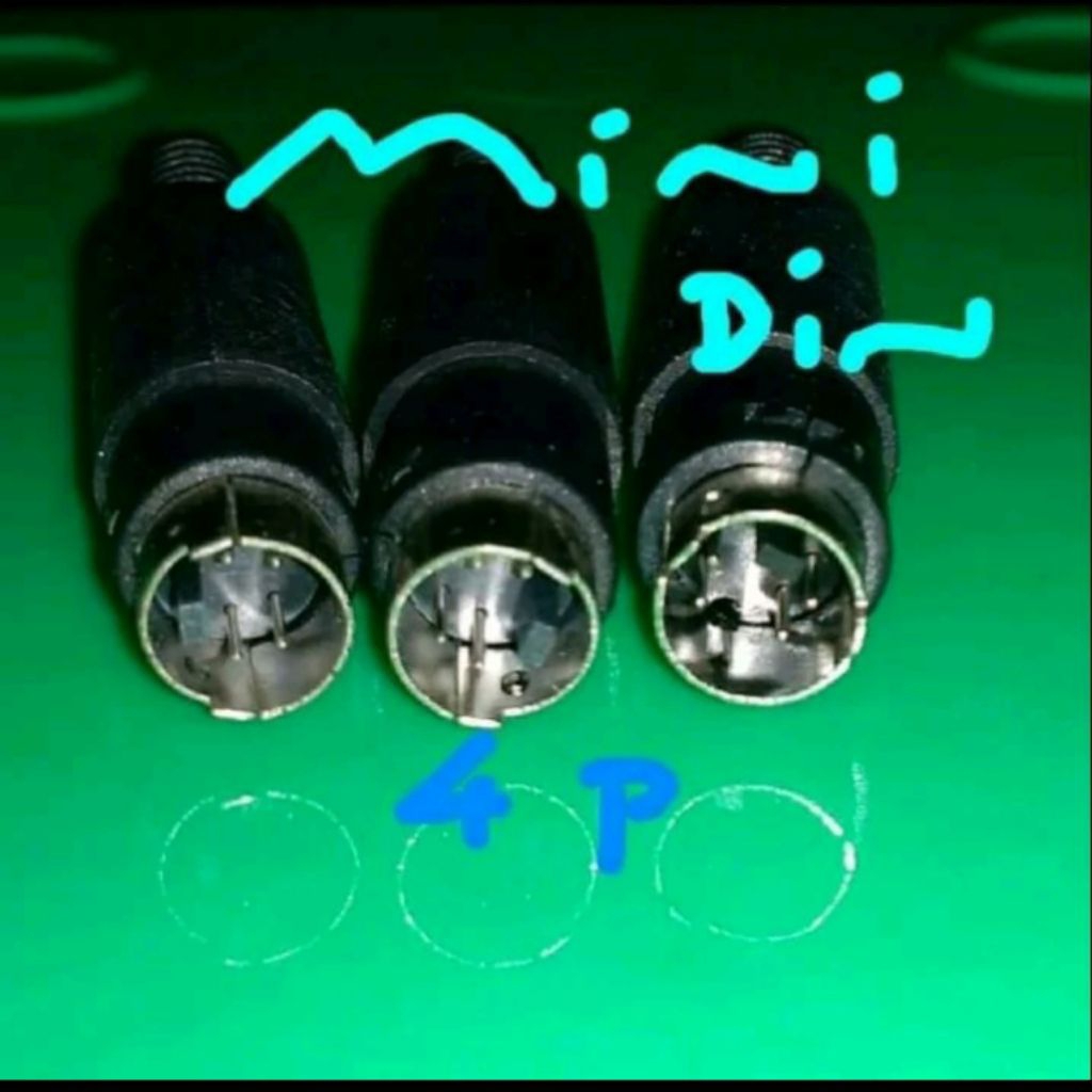 Mini Din 4 Pin (Male)..Use for:S-Video