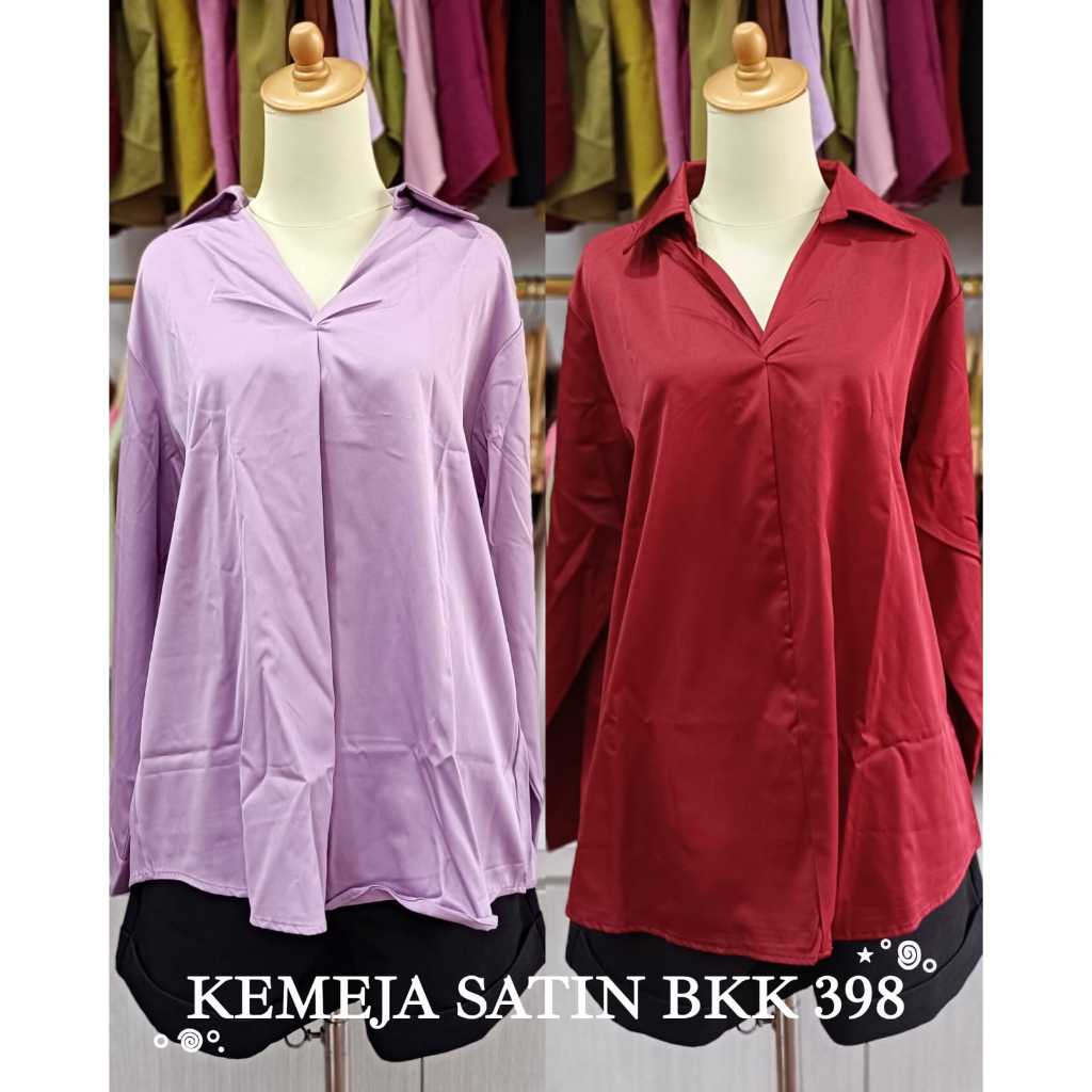 Kemeja Satin Bkk 398 | Kemeja Satin Premium | Satin Shirt