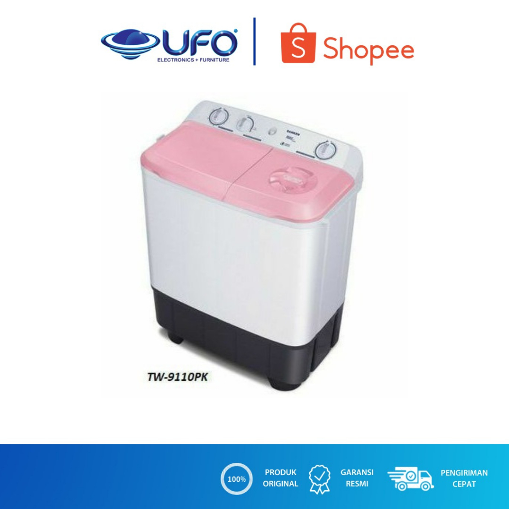 SANKEN MESIN CUCI 2 TABUNG 7 KG LOW WATT TW9110PK
