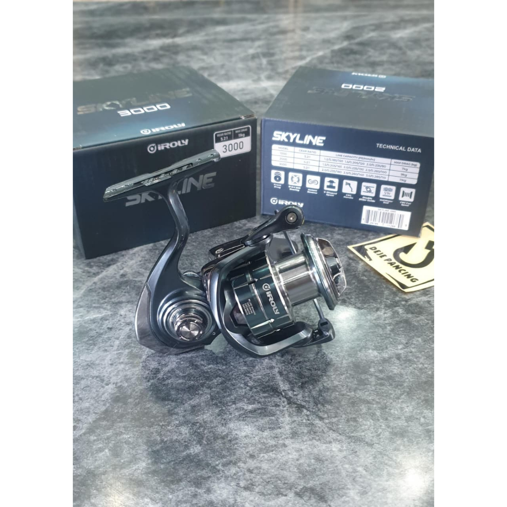 REEL IROLY SKYLINE II POWER HANDLE - SALTWATER UKURAN 1000 2000 3000 4000 DAN 6000
