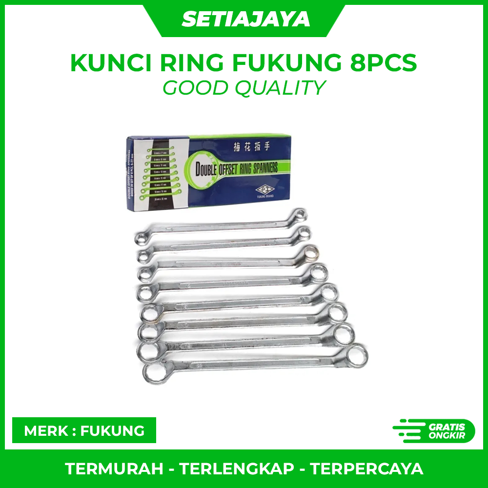 Kunci Ring Fukung Set 8pcs