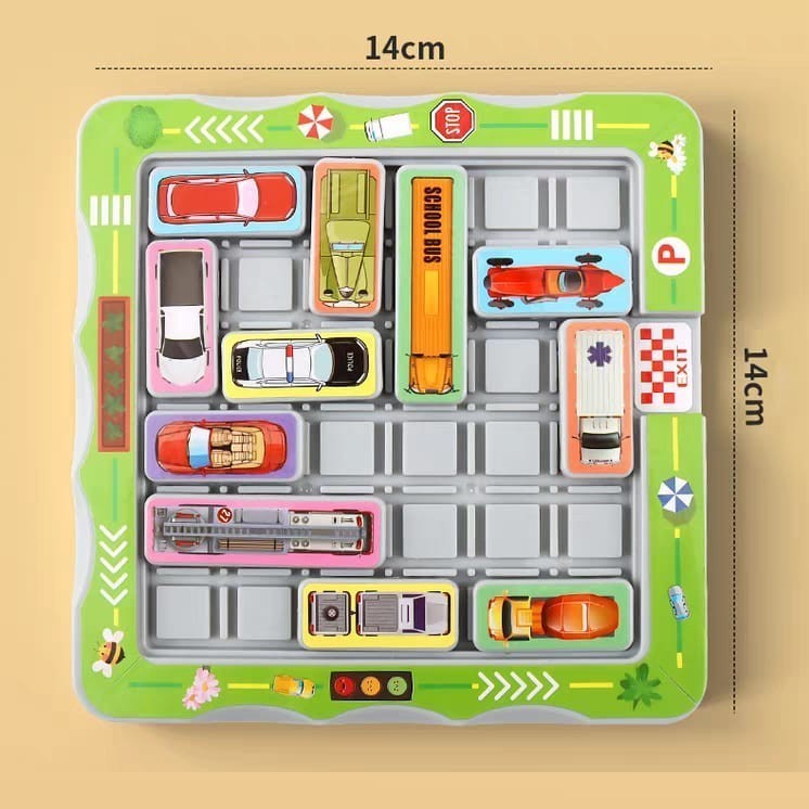Mainan Edukasi IQ Car / Puzzle Parking Lot / Mainan Logika IQ Anak
