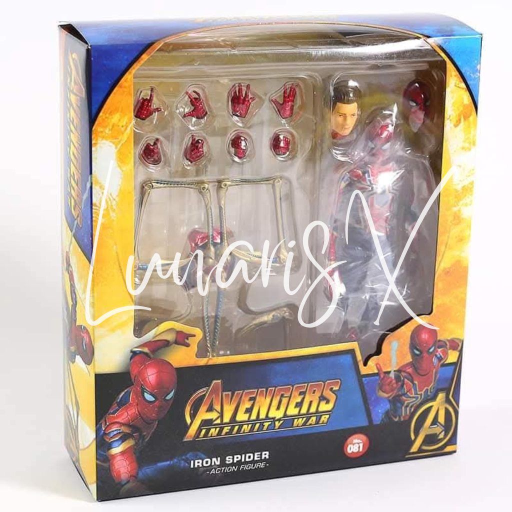 Mafex 081 Iron Spider Spiderman Avengers Infinity War Action Figure