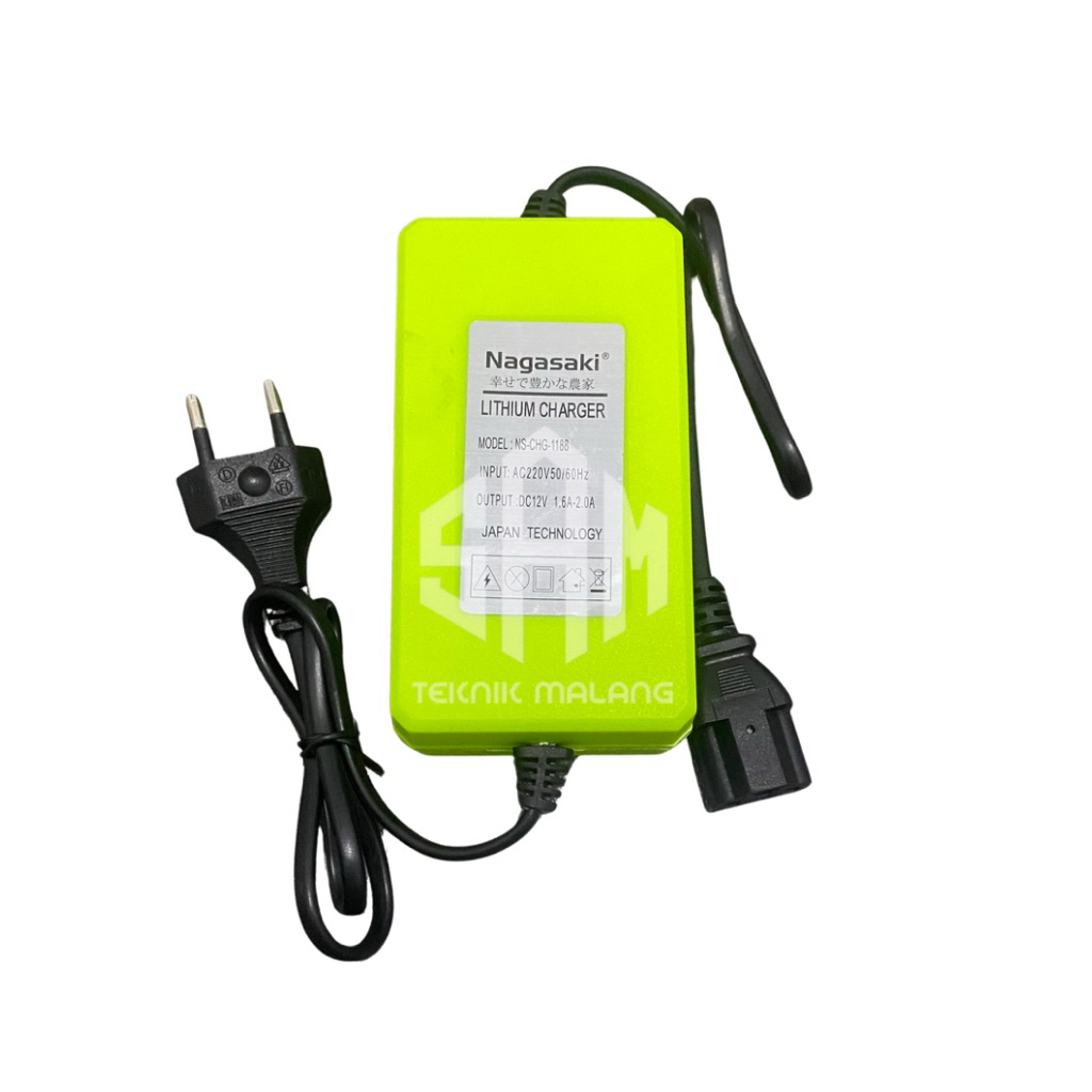 Charger Sprayer Nagasaki 2.A Cas Aki Lithium