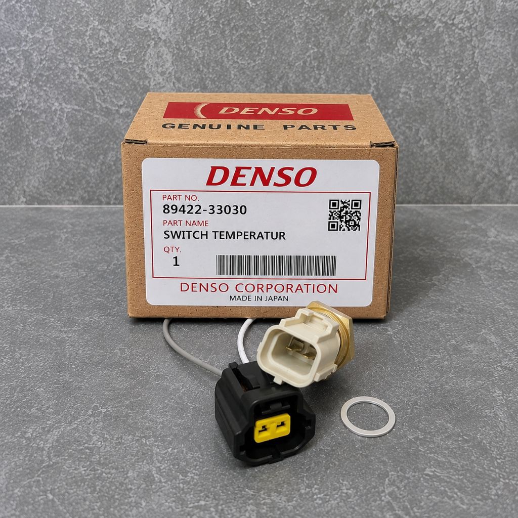 Switch Ect Sensor Temperatur Dan Soket Ect Agya Ayla Sigra Pin 2 Original Denso