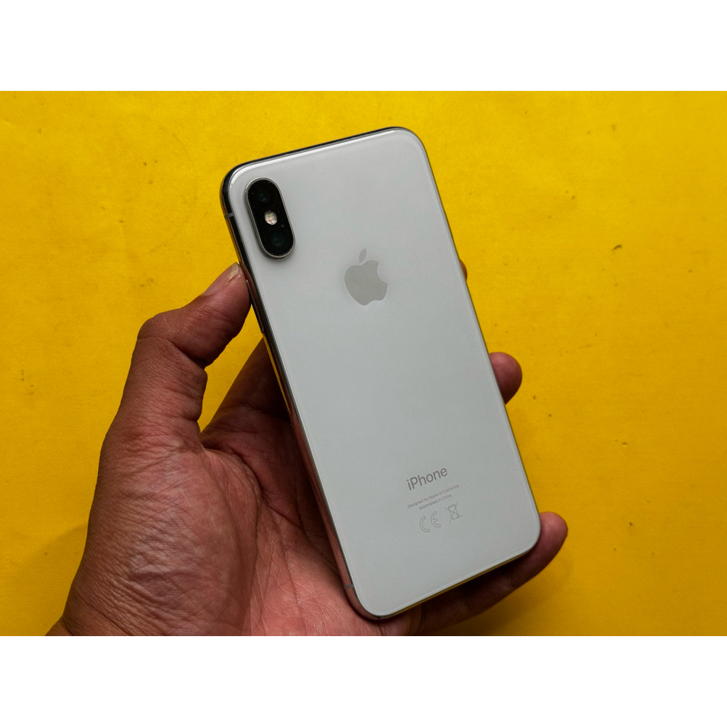 iphone x Silver 64GB Ex Inter LL/A bekas pemakaian