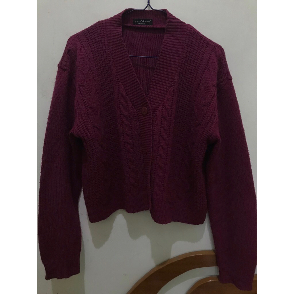 cardigan magenta