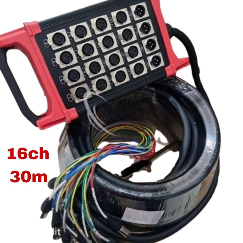 Kabel Snake Jadi Soundqueen 16ch 30M KSB 1643 lentur kualitas bagus