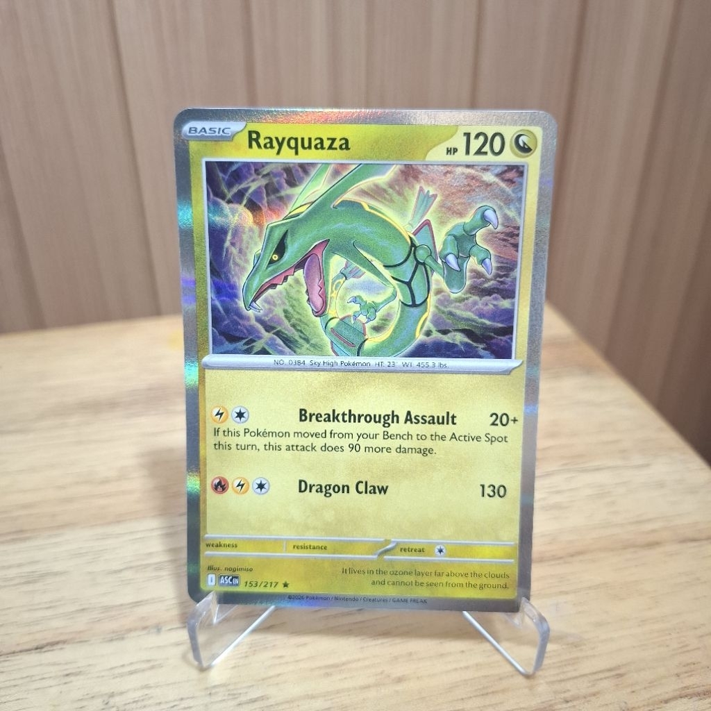 Rayquaza ASC EN Holo - Kartu Pokemon Original