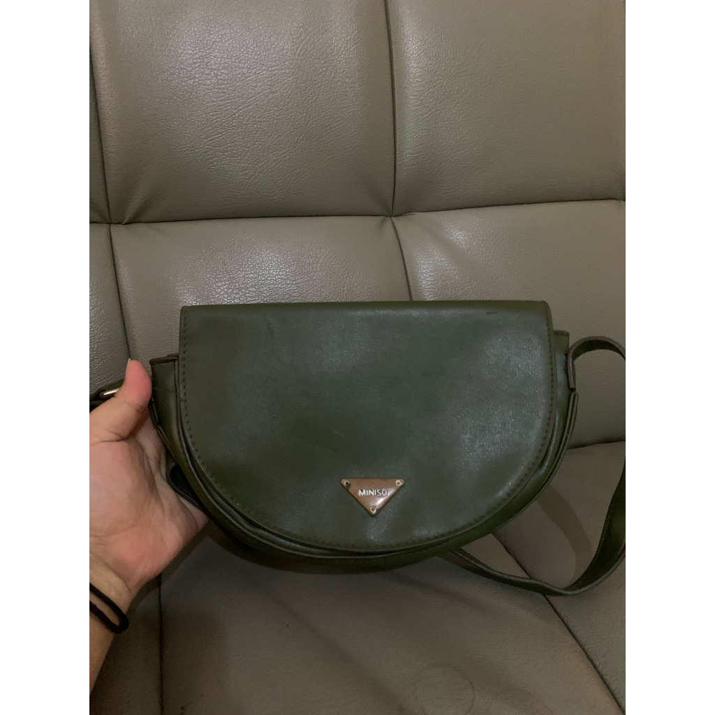 PRELOVED Tas Hijau MINISO