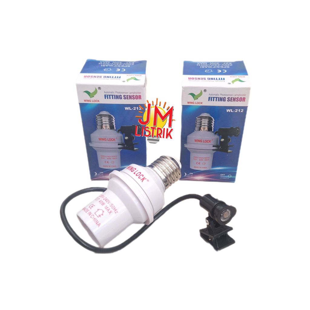 Fitting Lampu Sensor Cahaya Fitting Photocell Sensor Matahari
