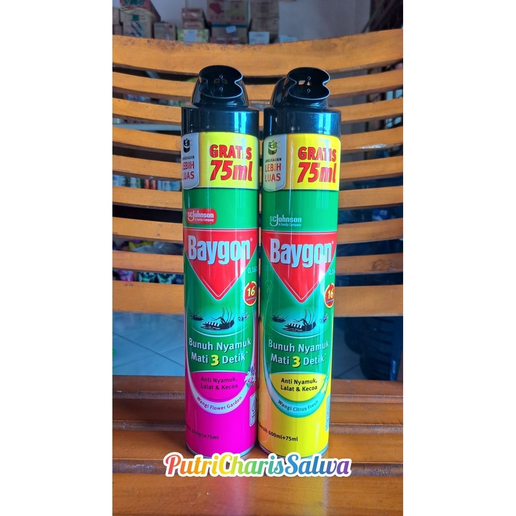 Baygon Semprot 600+75ml / Baygon Spray 600+75ml
