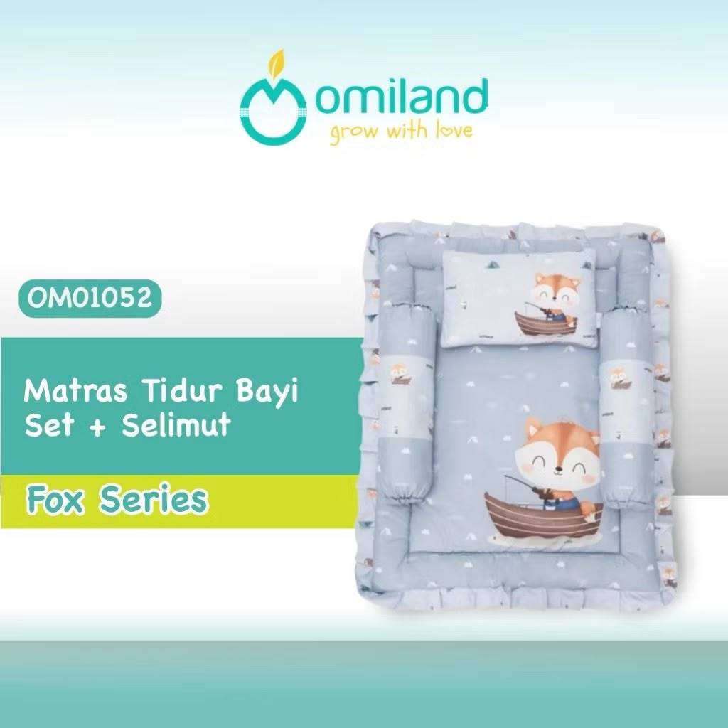 Omiland Matras Bayi Set Bantal Guling  Alas Tidur Kasur Bayi Murah Karakter  Lucu