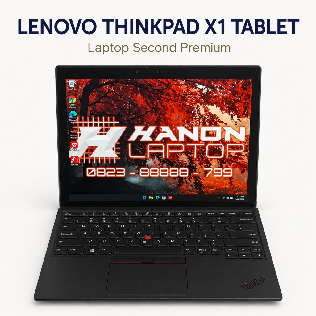 Lenovo Thinkpad X1 Tablet [13 inci QHD+ Non Touch | i7-8650u | 16GB | 256GB] Laptop Second | Laptop 