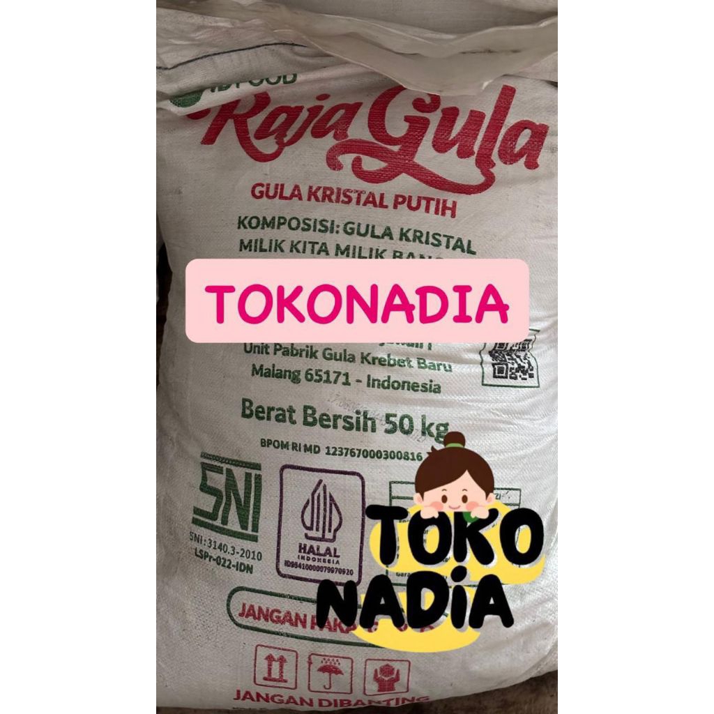 NAD - GULA KRISTAL PUTIH LOS RAJA GULA 50 KG