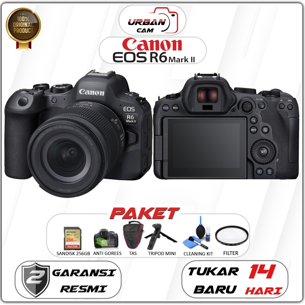 Canon EOS R6 Mark II BODY ONLY RESMI / CANON EOS R6 II / CANON EOS R6II / CANON R6 II