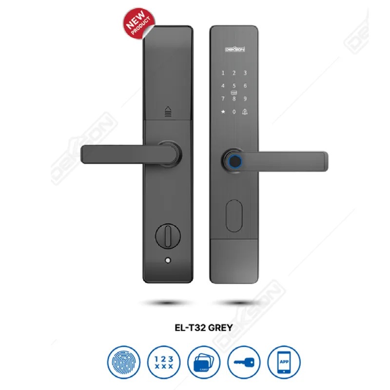 DEKKSON Electronic Lock T32 Grey - Digital Lock TTLock | Smart Door Lock