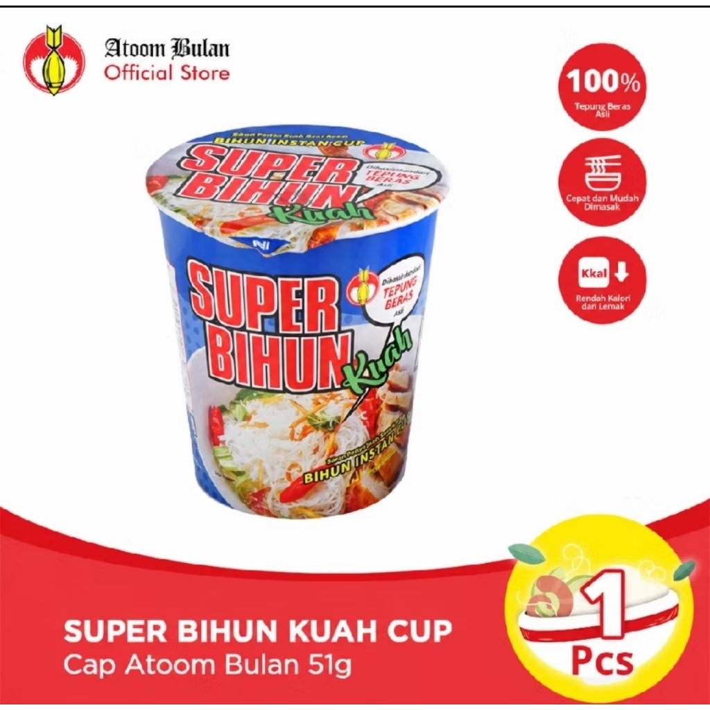 Super Bihun Instan Cup kemasan 1pcs