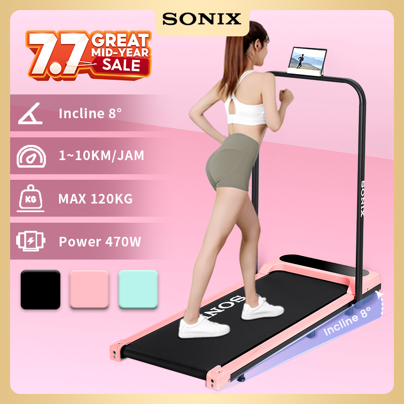 Sonix Incline Treadmill STR01 Running Mat Listrik Lipat Treadmill Elektrik Alat Fitness Walking Pad 
