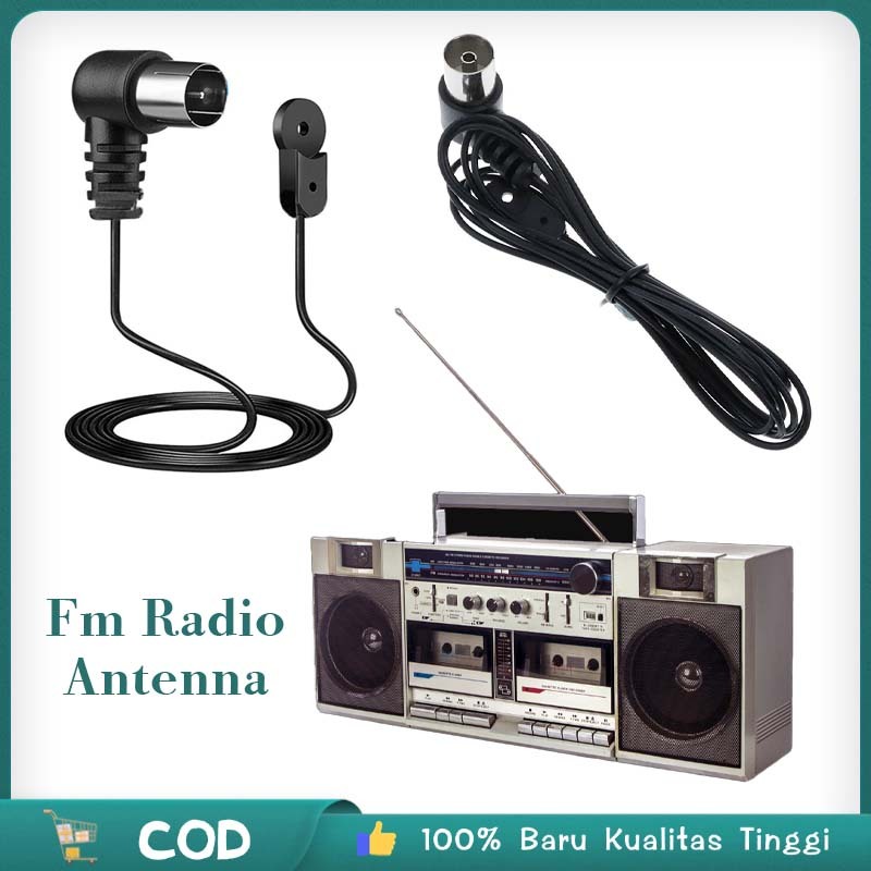1.5meter Antena Radio Mobil Fm/am 520-1710(mhz)  Jernih Antene Radio Fm Antena Fm Radio