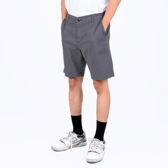 Benhill Celana Pendek Chino Bermuda Katun Stretch Hijau Army-Dark Grey 122-A382