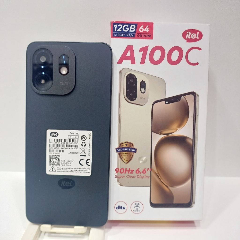 ITEL A100C 4/64GB HANDPHONE SECOND FULLSET BATANGAN ORIGINAL BERGARANSI