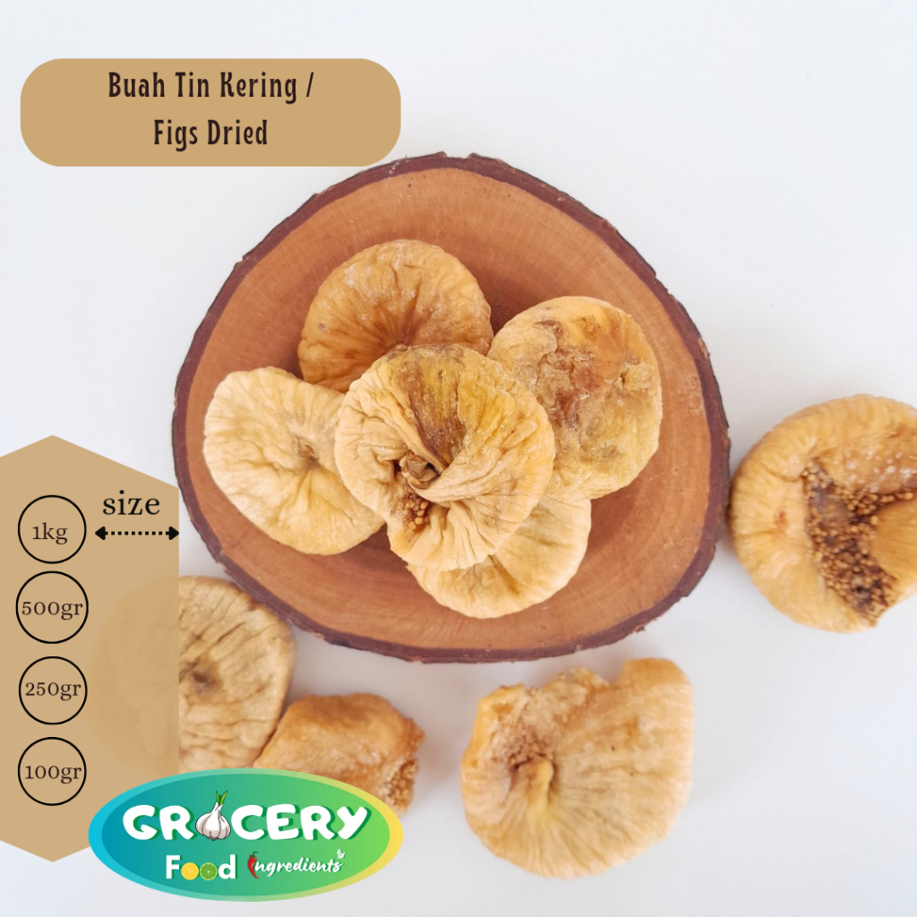 Buah tin kering 1kg / figs / buah ara kering
