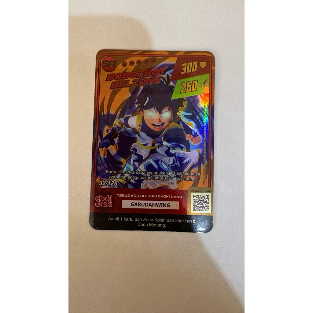 kartu boboiboy choki choki boboiboy beliung