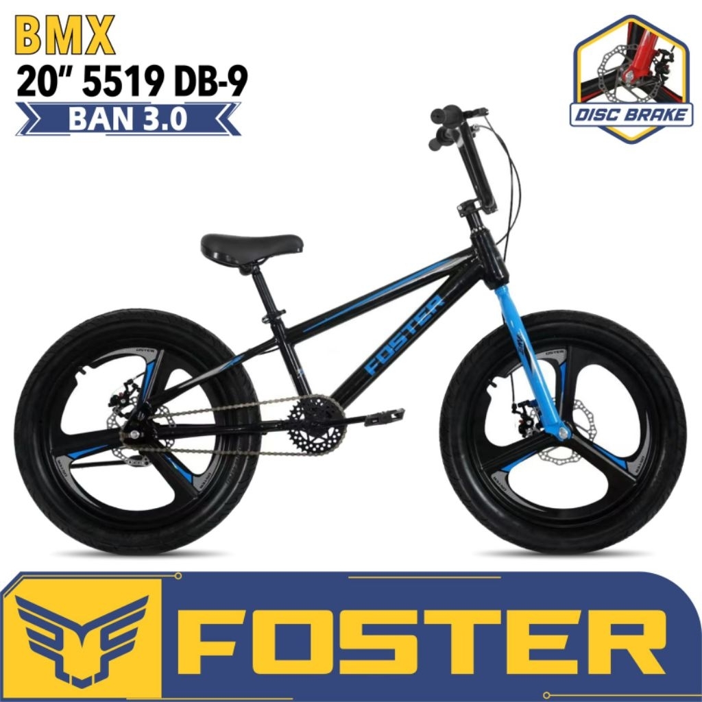 SEPEDA BMX 20 FOSTER BAN 3.0 VELG BINTANG BESI MAGNESIUM