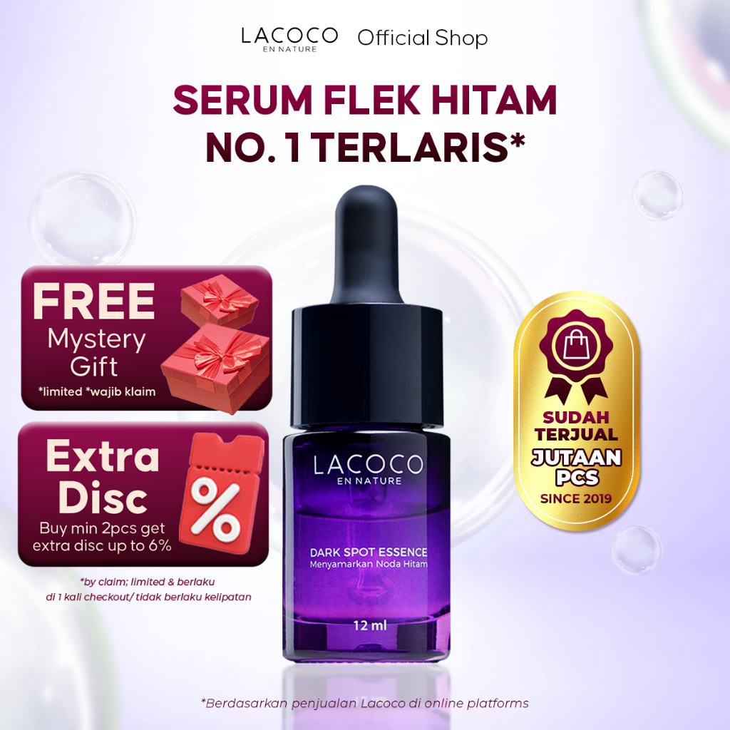⁠[TRENDING NOW] Lacoco Dark Spot Essence Serum Penyamar Flek Hitam Noda Bekas Jerawat Tranexamic Aci