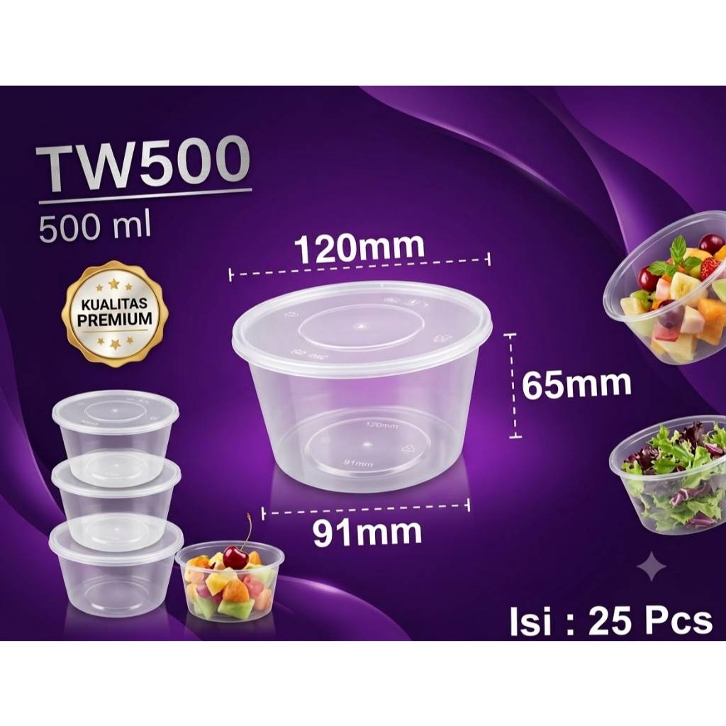 MANGKOK THINWALL 500ML / BOWL 500ML THINWALL