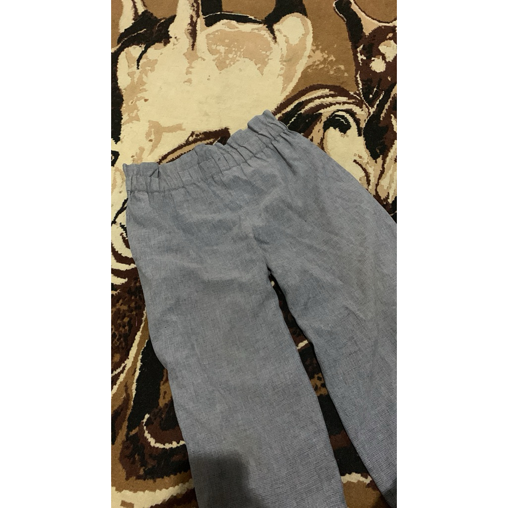 celana kain grey stretch