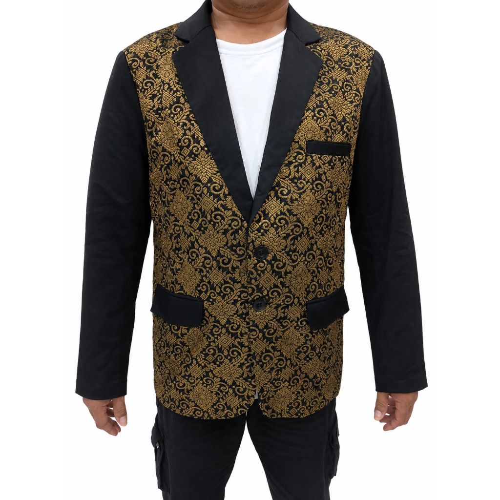 Jas  Batik Pria Songket/Blazer Songket/Jas Blazer Batik Songket Pria